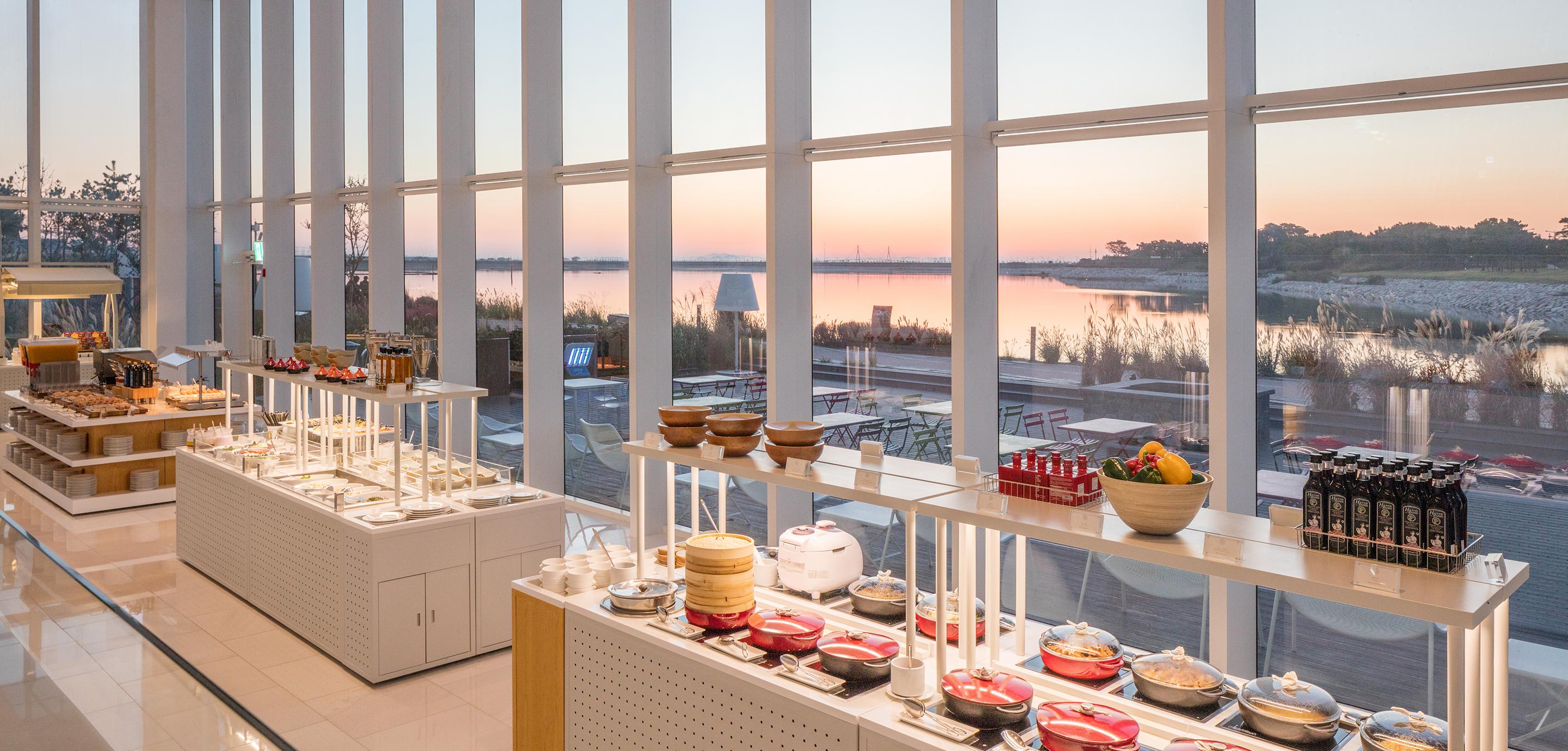 Nest Hotel Incheon Exterior foto The buffet at the restaurant